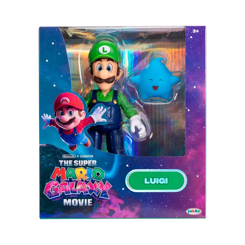 The Super Mario Galaxy Movie Action Figures - Luigi van Jakks Pacific – cover 4 van 4