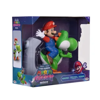 The Super Mario Galaxy Movie Action Figures - Mario Riding Yoshi van Jakks Pacific – cover 4 van 6