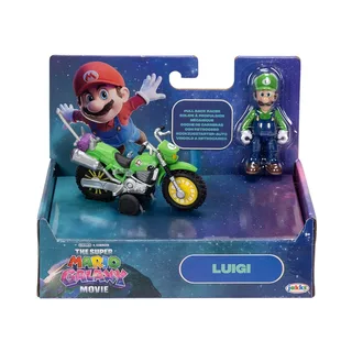 The Super Mario Galaxy Movie Action Figures - Motorcycle Luigi van Jakks Pacific – cover 2 van 4
