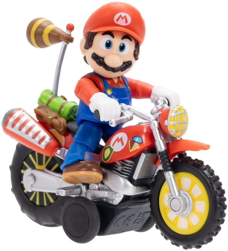 The Super Mario Galaxy Movie Action Figures - Motorcycle Mario by Jakks Pacific – cover 1 of 5