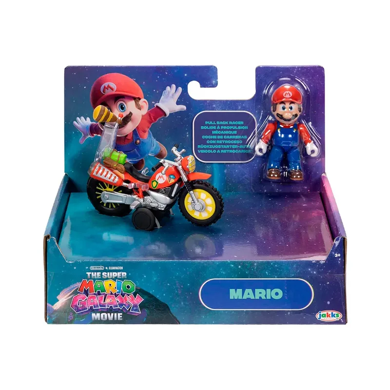 The Super Mario Galaxy Movie Action Figures - Motorcycle Mario by Jakks Pacific – cover 5 of 5
