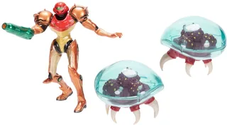 World of Nintendo Metroid Mini Figure 3-Pack - Samus Bounty Hunter by Jakks Pacific – cover 1 of 3