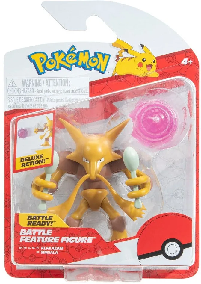 Pokemon Battle Feature Figure - Alakazam van Jazwares – cover