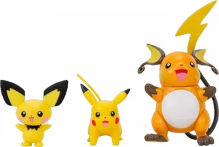 Pokemon Battle Figure Evolution Pack - Pichu, Pikachu & Raichu van Jazwares – cover 1 van 4
