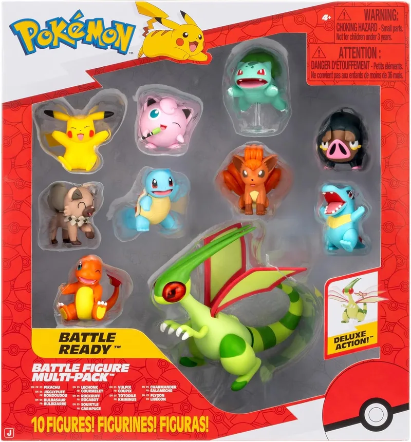 Pokemon Battle Figure Multi Pack (Flygon + 9 Figures) by Jazwares – cover