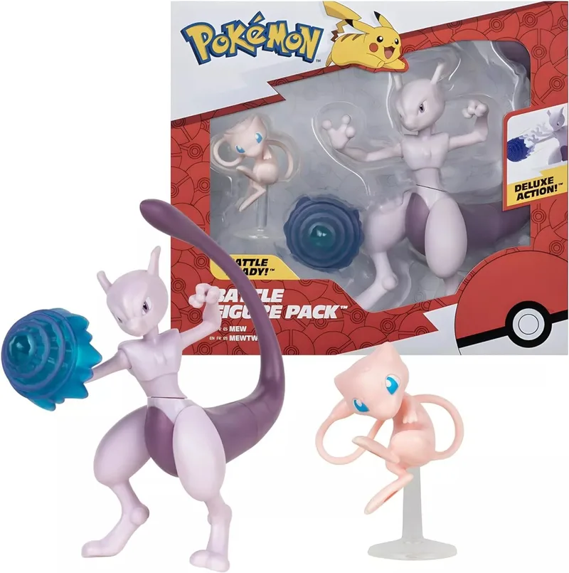 Pokemon Battle Figure Pack - Mewtwo & Mew by Jazwares – cover