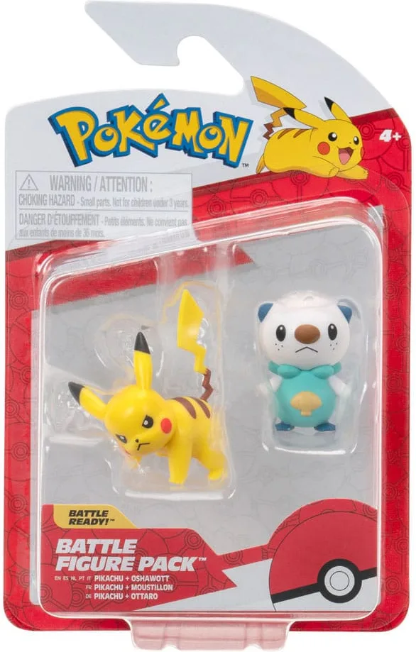 Pokemon Battle Figure Pack - Oshawott & Pikachu van Jazwares – cover