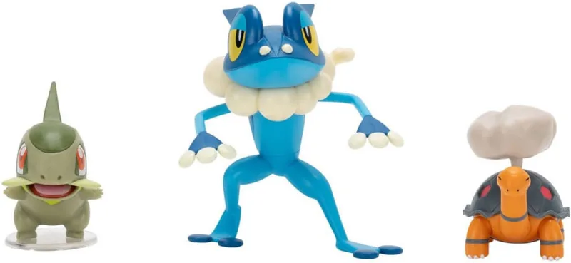 Pokemon Battle Figure Pack - Torkoal, Axew & Frogadier by Jazwares – cover