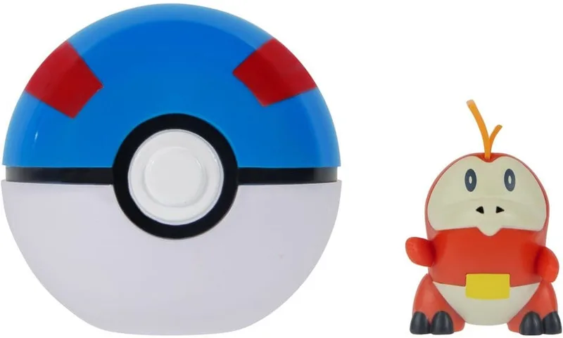 Pokemon Figure - Fuecoco + Great Ball (Clip 'n' Go) de Jazwares – jaquette
