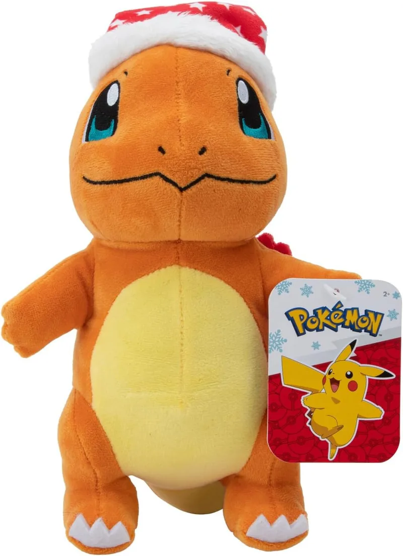 Pokemon Pluche - Charmander with Christmas Hat van Jazwares – cover 1 van 3