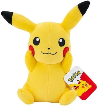Pokemon Pluche - Pikachu Holding Cheeks van Jazwares – cover 1 van 3