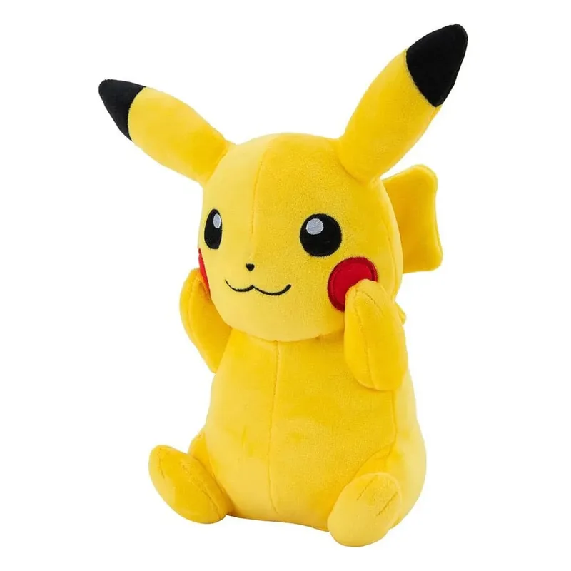 Pokemon Pluche - Pikachu Holding Cheeks van Jazwares – cover 3 van 3