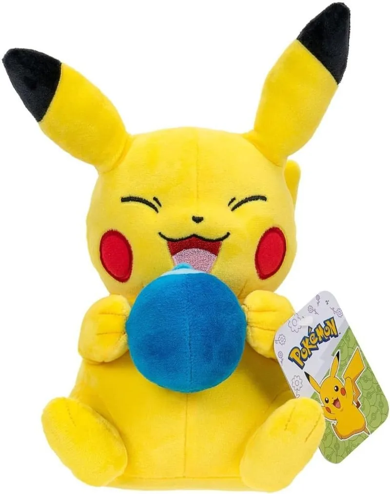 Pokemon Pluche - Pikachu with Oran Berry de Jazwares – jaquette