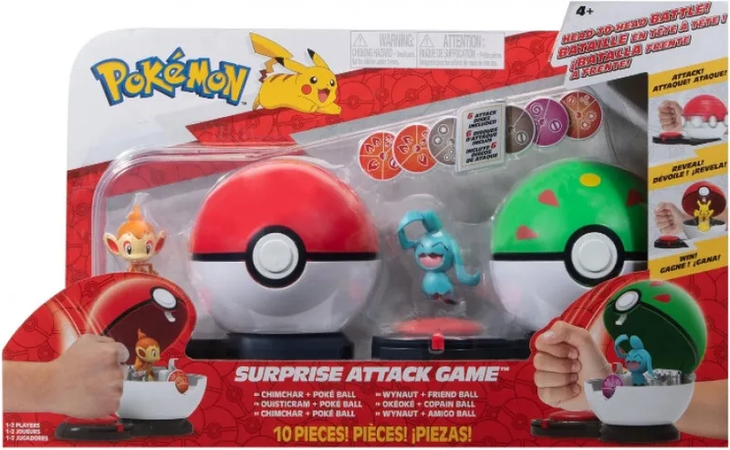 Pokemon Surprise Attack Game - Chimchar & Wynaut van Jazwares – cover