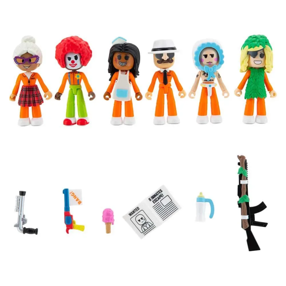 Pack De 6 Figurines Jailbreak : Se Cacher à La Vue De Tous Roblox de Jazwares – jaquette