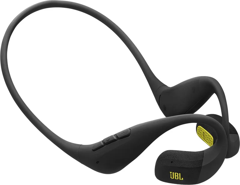 Endurance Pace - Draadloze Open Ear Oortjes met Nekband - Sport Oordopjes - Bluetooth - Hardlopen - 10 uur - IP68 - Zwart & Lime de JBL, Zwart & Lime – jaquette