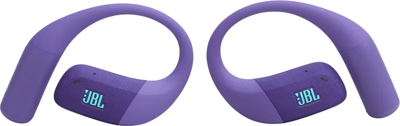 Endurance Zone - Open ear Oordopjes - Oortjes Draadloos - Sport Oordopjes - Bluetooth - Sporten - Hardlopen - 32 uur - Spatwaterdicht - IP68 - Oorhaak van JBL, Paars – cover