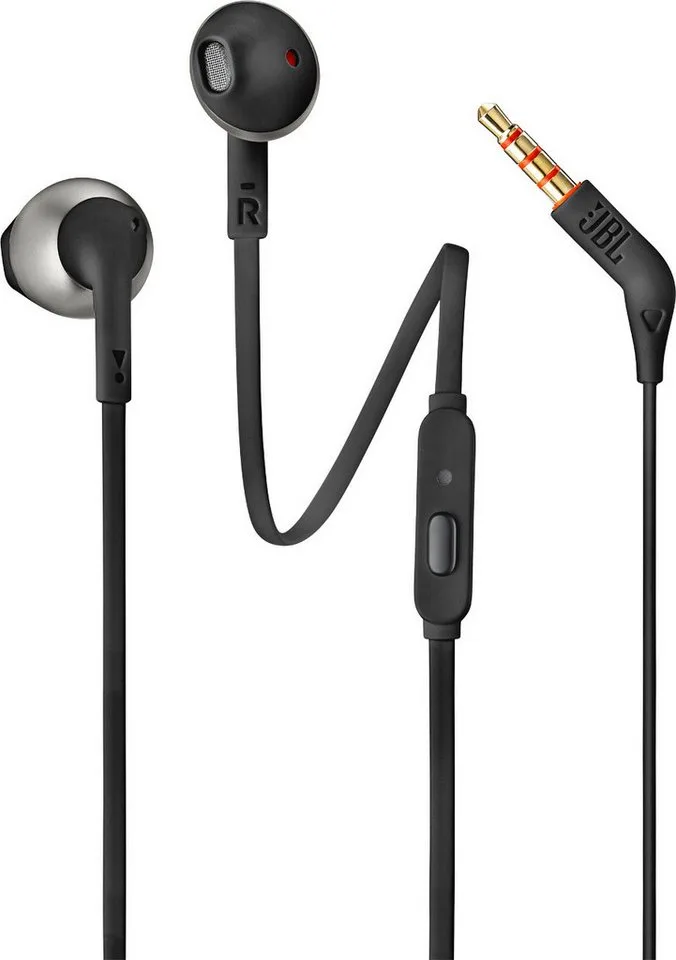 In-ear wired headphones T205 In-Ear-Kopfhörer by JBL, Black – cover