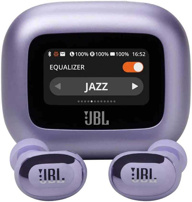 LIVE BUDS 3 wireless In-Ear-Kopfhörer (Adaptive Noise-Cancelling, Hi-Res, Multi-Point-Verbindung, A2DP Bluetooth, True Adaptive Noise Cancelling, IP55, Personi-Fi 3.0) van JBL, Paars – cover