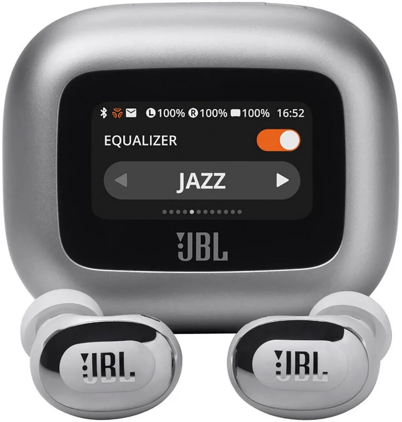 LIVE BUDS 3 wireless In-Ear-Kopfhörer (Adaptive Noise-Cancelling, Hi-Res, Multi-Point-Verbindung, A2DP Bluetooth, True Adaptive Noise Cancelling, IP55, Personi-Fi 3.0) by JBL, Silver – cover