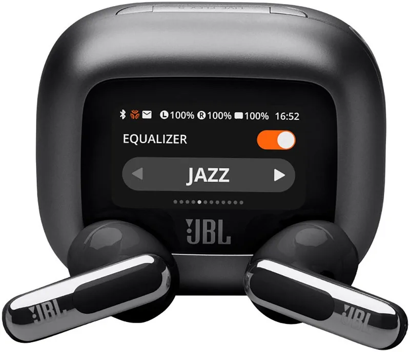 LIVE FLEX 3 wireless In-Ear-Kopfhörer (Adaptive Noise-Cancelling, Hi-Res, Multi-Point-Verbindung, A2DP Bluetooth, True Adaptive Noise Cancelling, IP54, Personi-Fi 3.0) de JBL, Noir – jaquette