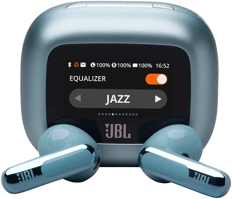 LIVE FLEX 3 wireless In-Ear-Kopfhörer (Adaptive Noise-Cancelling, Hi-Res, Multi-Point-Verbindung, A2DP Bluetooth, True Adaptive Noise Cancelling, IP54, Personi-Fi 3.0) van JBL, Blauw – cover