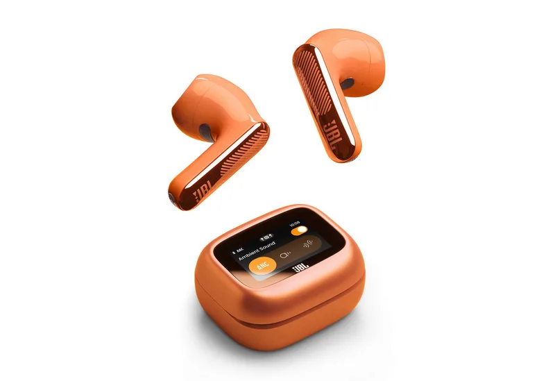 LIVE FLEX 4 wireless In-Ear-Kopfhörer (Adaptive Noise-Cancelling, Freisprechfunktion, True Wireless, A2DP Bluetooth, Kabellose Ohrhörer mit Noise-Cancelling-Funktion) by JBL, Orange – cover