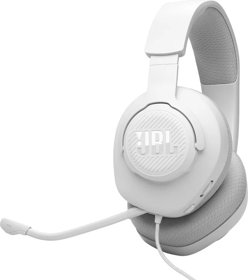 Quantum 100 M2 - Bedrade Gaming Headset - Over-ear Koptelefoon met Afneembare Microfoon - 3.5 mm Jack - Voor PC, PlayStation, Xbox & Switch by JBL, White – cover