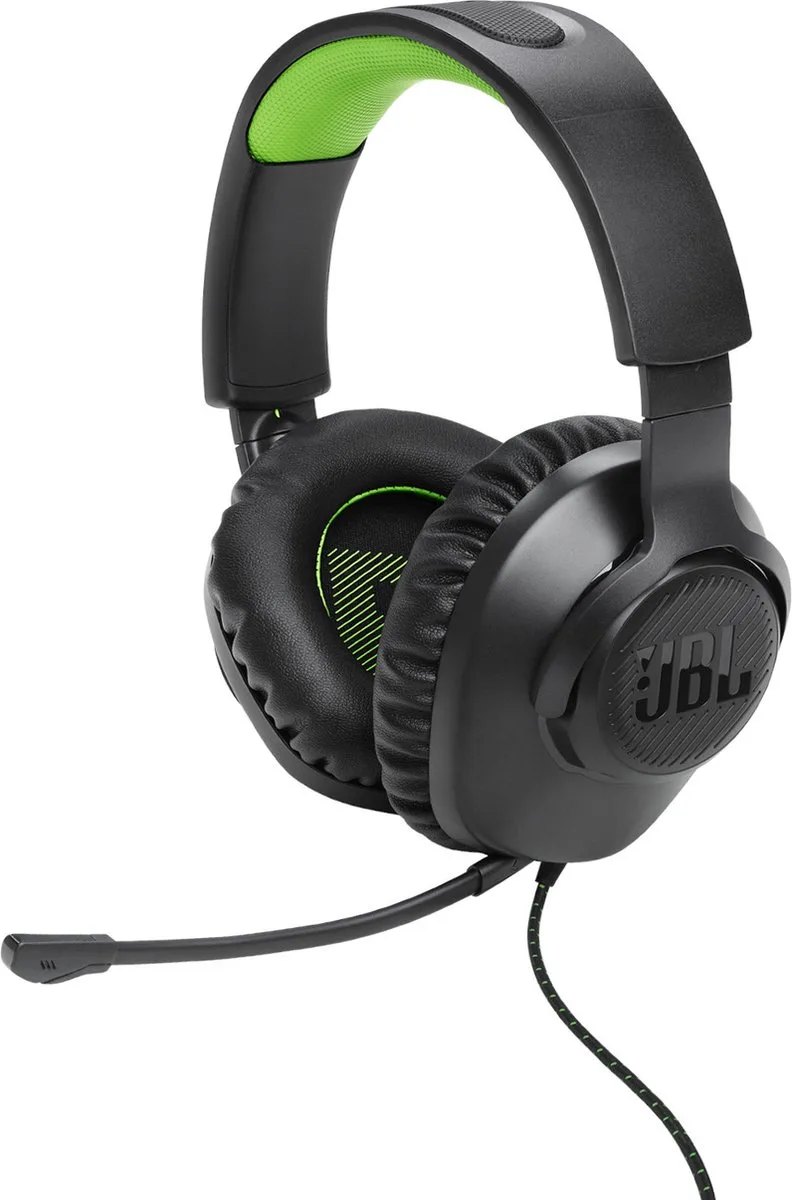 Quantum 100X - Gaming Headset voor Xbox - Bedraad - Over-Ear - PS4/PS5, PC, Xbox & Nintendo Switch van JBL, Zwart, Groen – cover