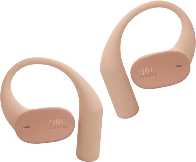 Sense Lite - Open ear Oordopjes - Oortjes Draadloos - Bluetooth - Sport Oordopjes - Sporten - Hardlopen - 32 uur - Spatwaterdicht - IP54 van JBL, Beige – cover