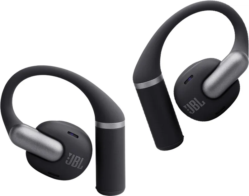 Sense Pro - Open Ear Oordopjes - Oortjes Draadloos - Sport Oordopjes - Bluetooth - Sporten - Hardlopen - 38 uur - Spatwaterdicht - IP54 - Oorhaak de JBL, Noir – jaquette