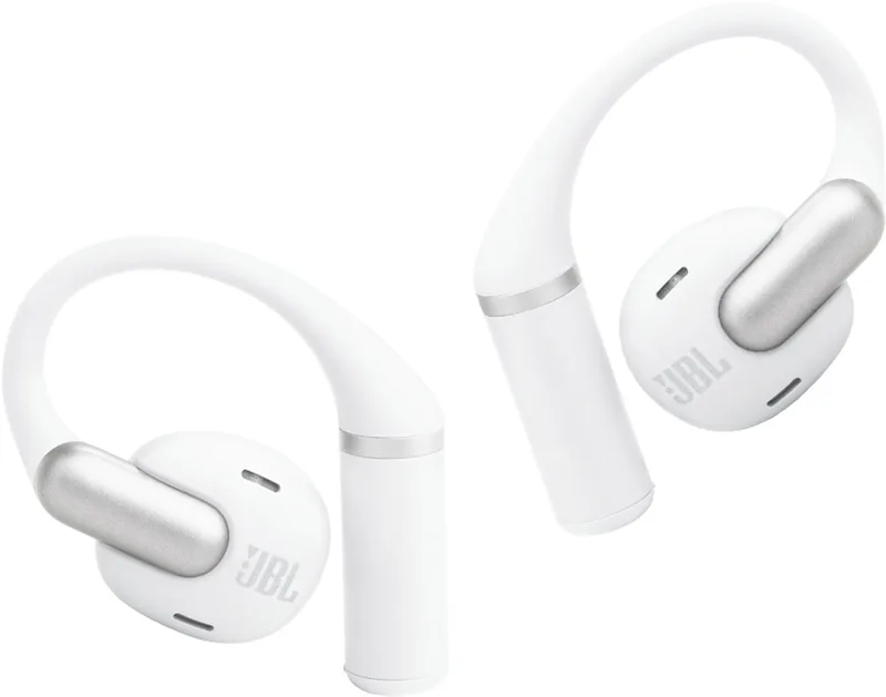 Sense Pro - Open Ear Oordopjes - Oortjes Draadloos - Sport Oordopjes - Bluetooth - Sporten - Hardlopen - 38 uur - Spatwaterdicht - IP54 - Oorhaak van JBL, Wit – cover