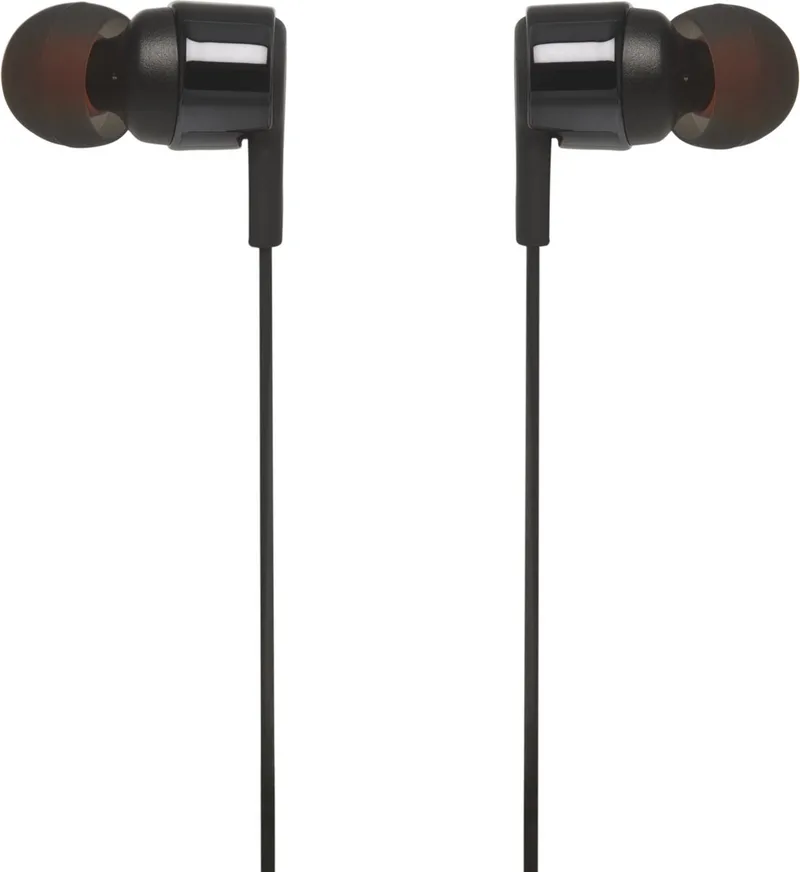 Tune 210 - In-ear Oordopjes Bedraad - Oortjes met Microfoon - 3.5 mm Koptelefoon Aansluiting - Pure Bass Sound de JBL, Noir – jaquette