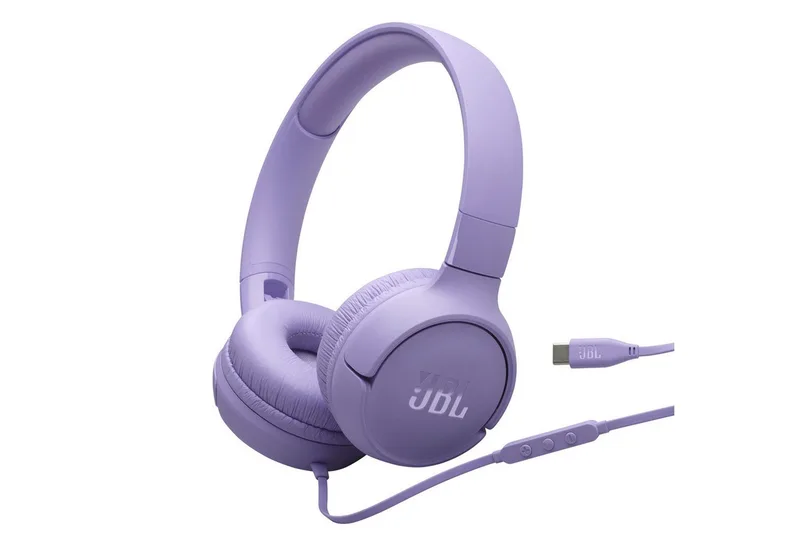 Tune 520C USB-C kabelgebundener Hi-Res-On-Ear On-Ear-Kopfhörer by JBL, Purple – cover