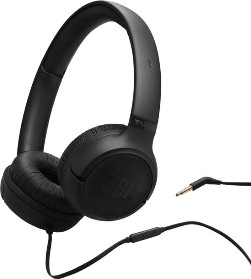 Tune 530 - Bedrade On-ear Koptelefoon - Hoofdtelefoon met Kabel & Microfoon - 3.5 mm Aansluiting by JBL, Black – cover