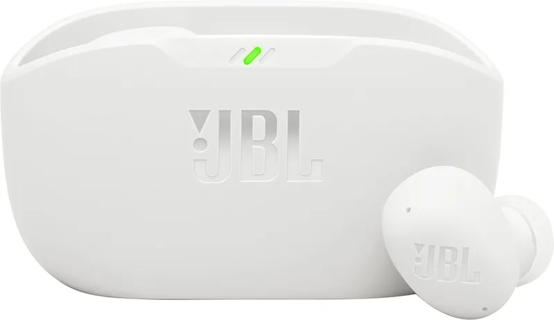 Wave Buds 2 - Noise Cancelling Oordopjes - Oortjes Draadloos - Bluetooth In-ear True Wireless - 40 uur speeltijd - IP54 van JBL, Wit – cover