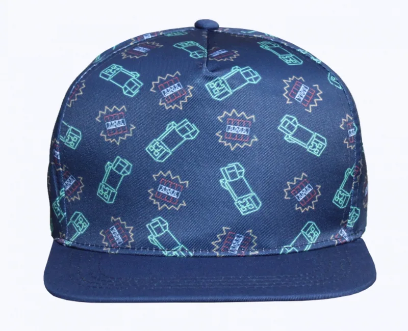 Minecraft - Blue Scatter Snap Back Cap van J!NX – cover