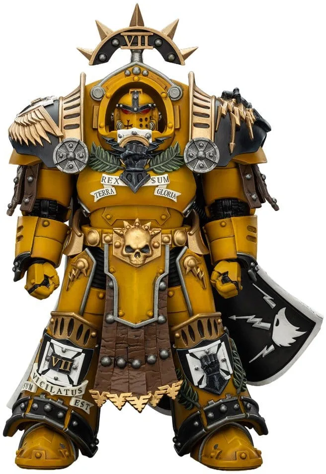 Warhammer 40K Action Figure - Legion Praetor in Tartaros Terminator Armor with Power Sword and Vigil Storm Shield by Joy Toy – cover