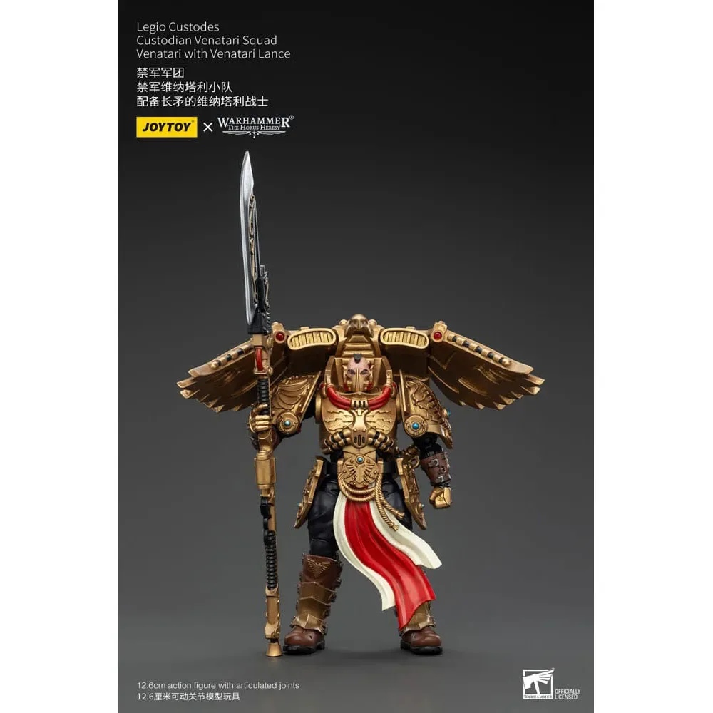 Warhammer De Horus Heresy 1/18 Legio Custodes Custodian Venatari Squad Venatari Met Venatari Lance Action Figure 13 Cm från Joy Toy – omslag