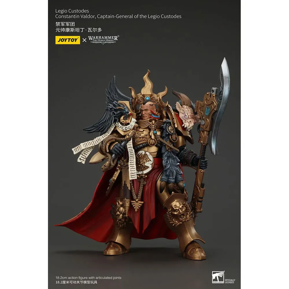 Warhammer Horus-kätteriet Action Legio Custodes Constantin Valdor Kapten General För Legio Custodes Actionfigur 25 Cm från Joy Toy – omslag