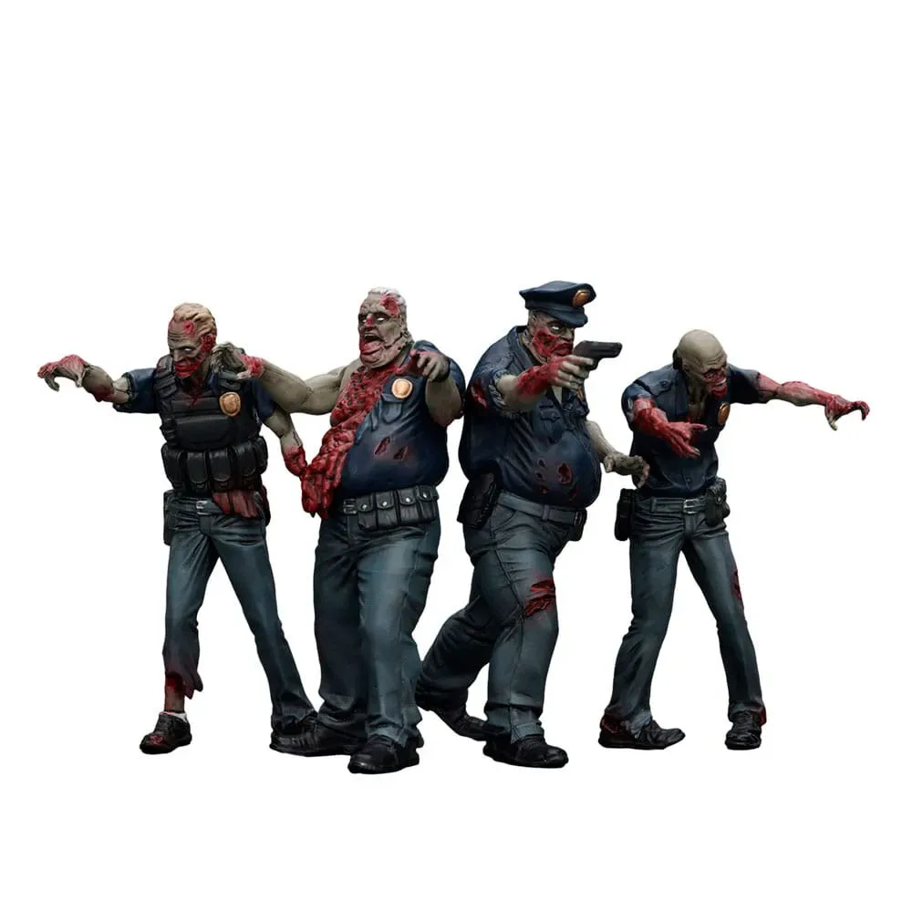 Zombie Dark Source Politie Mannelijk Figuur 4-pack 8 Cm de Joy Toy – jaquette