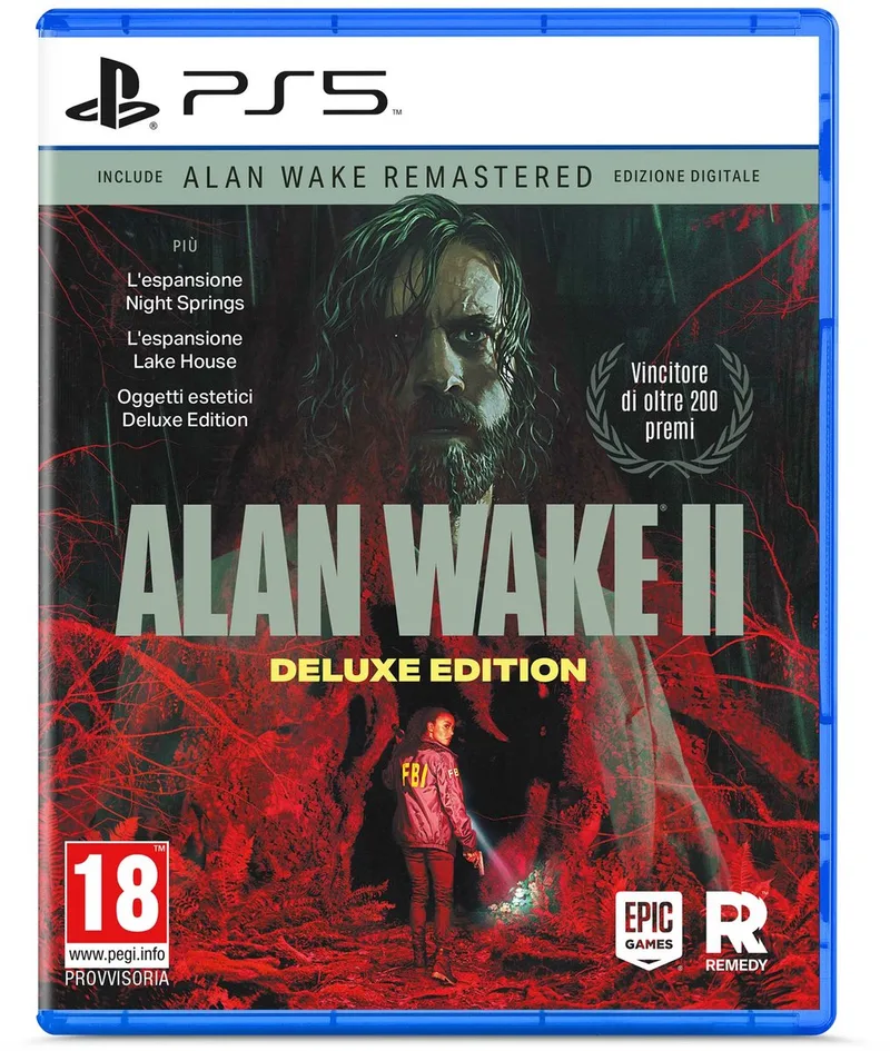 Alan Wake 2 Deluxe Edition (PS5) Duits, Engels, Spaans, Frans, Japans van Just for Games, PS5 – cover