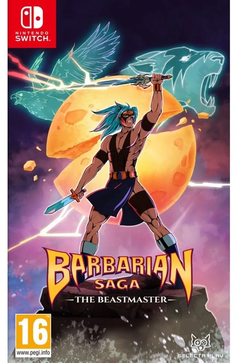 Barbarian Saga The Beastmaster van Just for Games, Nintendo Switch – cover