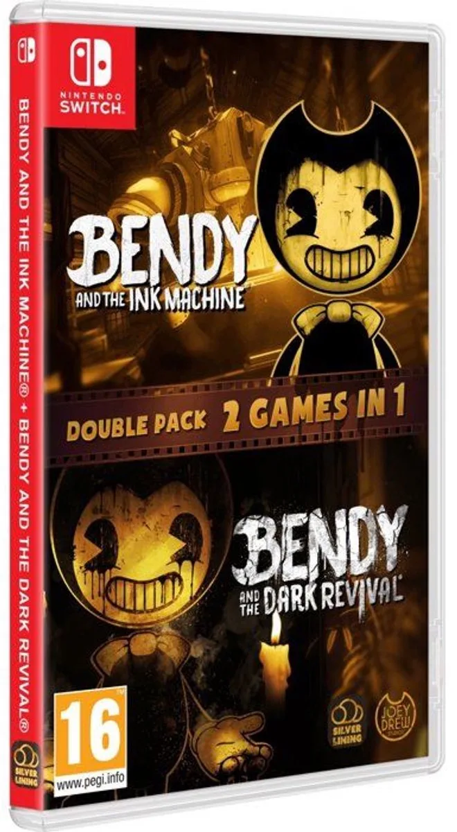 Bendy Double Pack (Ink Machine + Dark Revival) - SWITCH-spel van Just for Games, Nintendo Switch – cover