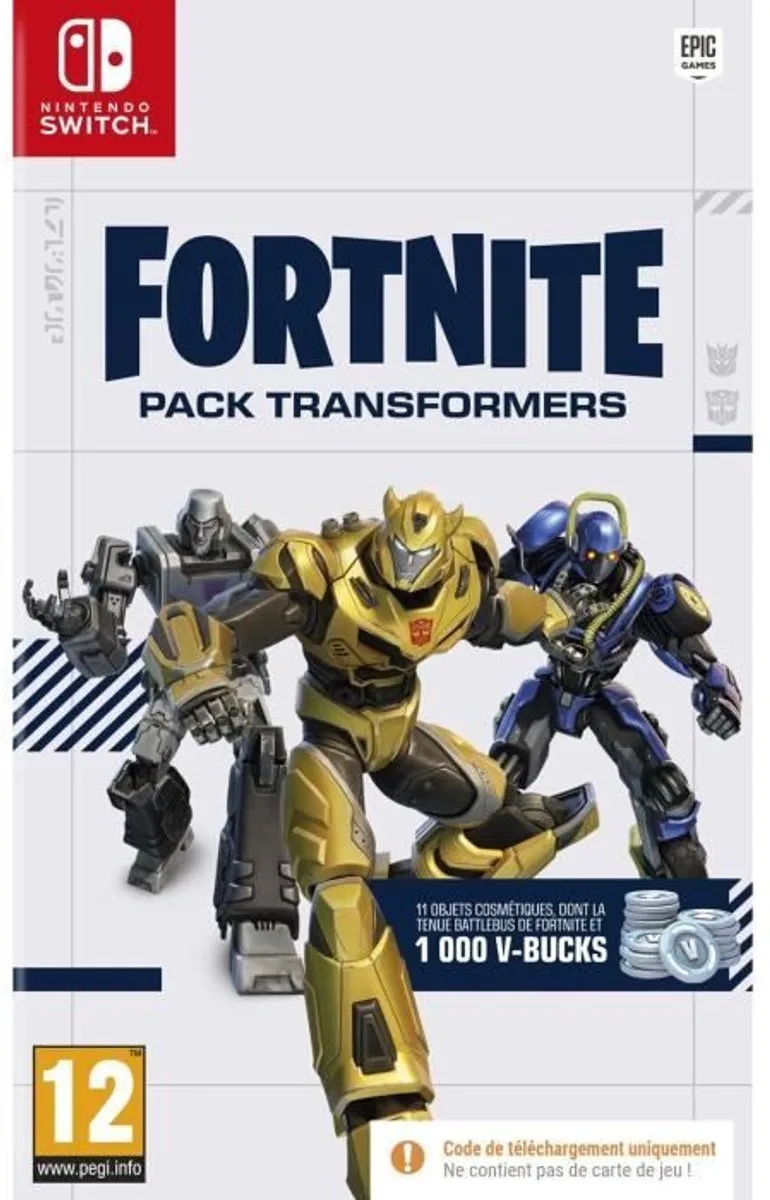 Fortnite Transformers Pack fra Just for Games, Nintendo Switch – cover