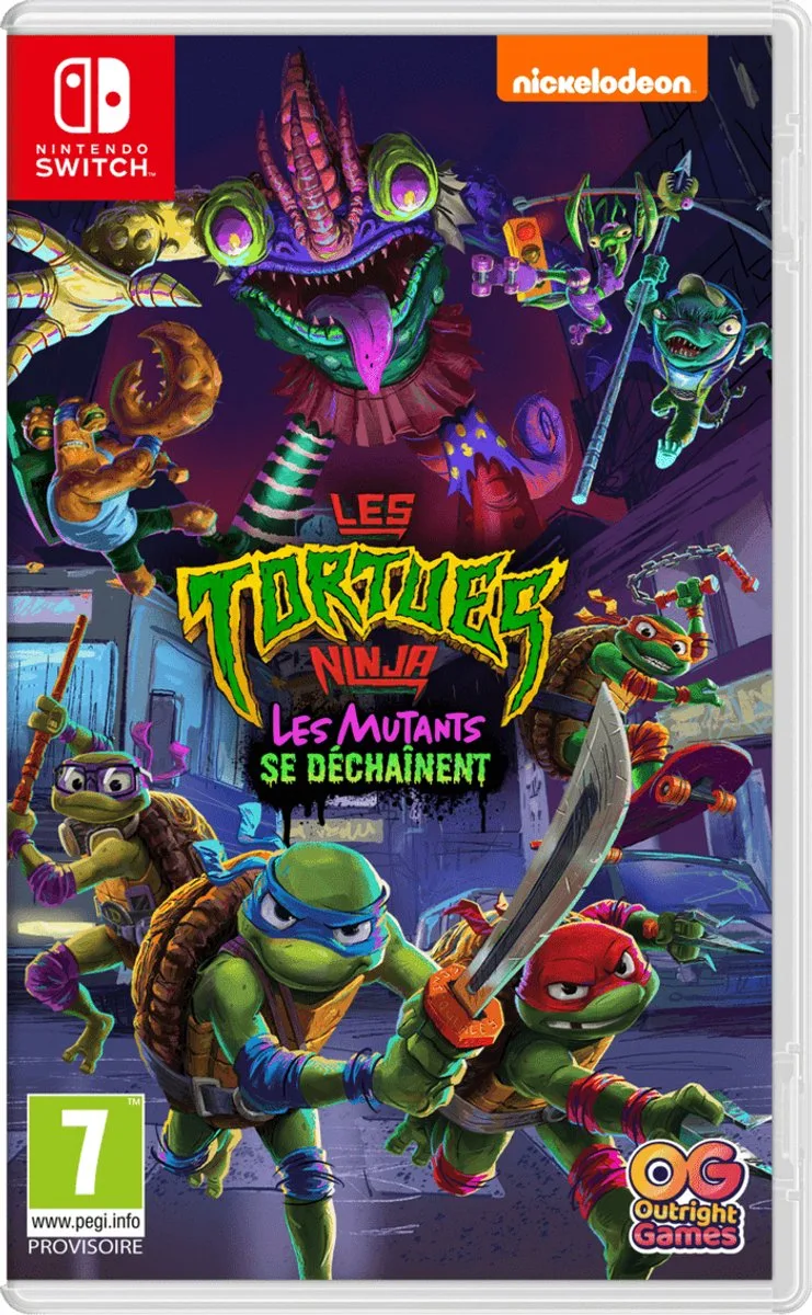 Les Tortues Ninja Les Mutants se Déchaînent van Just for Games, Nintendo Switch – cover