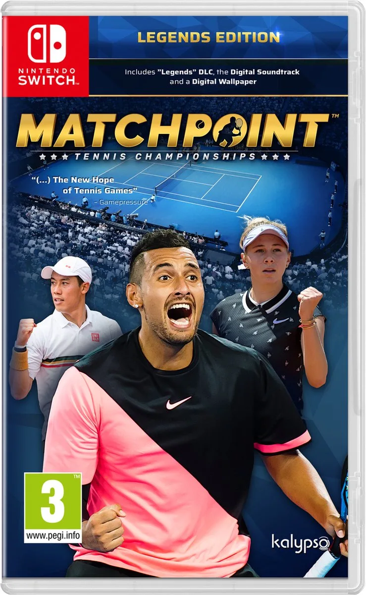 Matchpoint - Tennis Championships Legends Edition van Kalypso Media, Nintendo Switch – cover