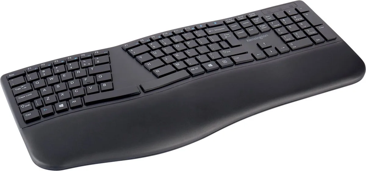 Pro Fit® Ergonomische Draadloos Toetsenbord - Inclusief Batterijen - Zwart by Kensington, Black, US – cover