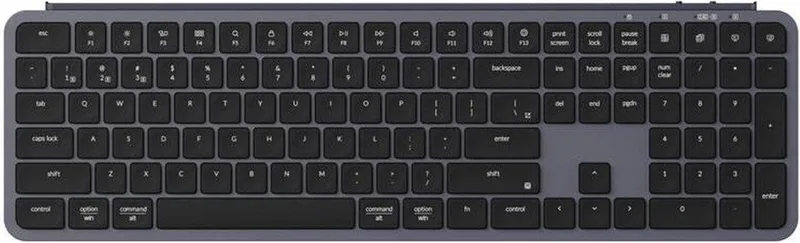 B6 Pro - Schaar Toetsenbord - Draadloos - US Qwerty - 100% - Space Grey by Keychron, Spacegrijs, US – cover