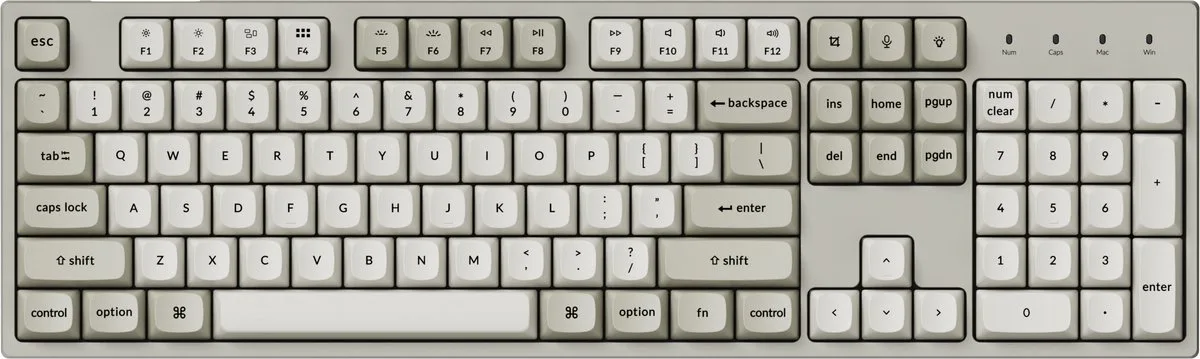 C2 Pro 8K - Mechanisch Toetsenbord - 100% - Rode Switch - Hot Swap - Retro by Keychron, Retro, US – cover